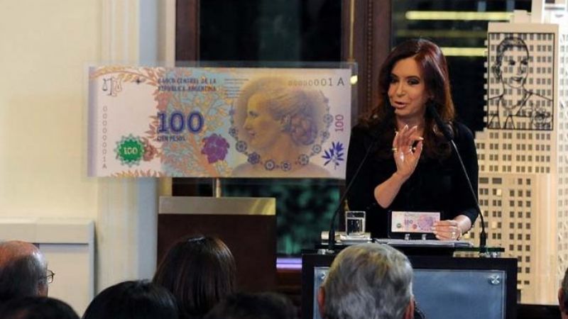 Presentaron el nuevo billete de $100 con la imagen de Eva Perón