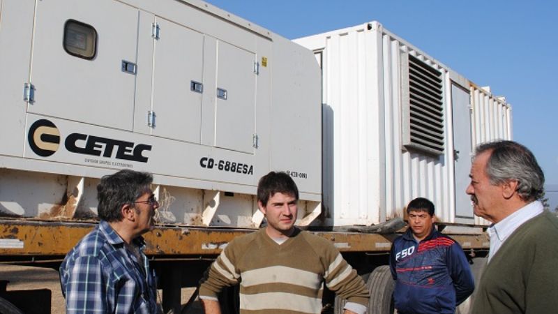 Acción conjunta de Servicios Públicos para proveer energía a Santa María