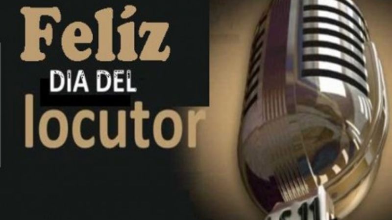 El ministro de Servicios Públicos saludó a los locutores en su día