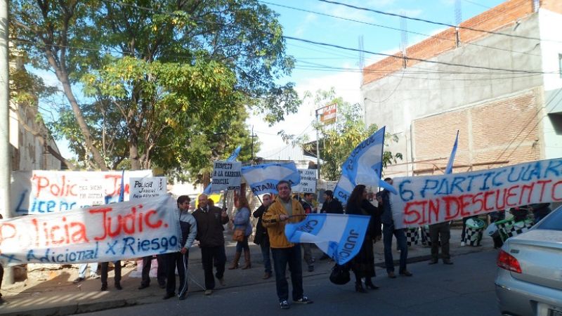 Poca adhesión de judiciales al paro