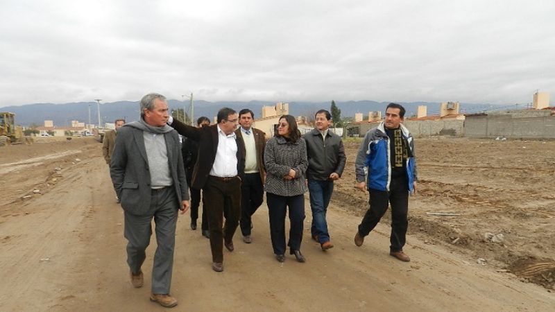 Corpacci y Jalil visitaron diferentes obras en la ciudad