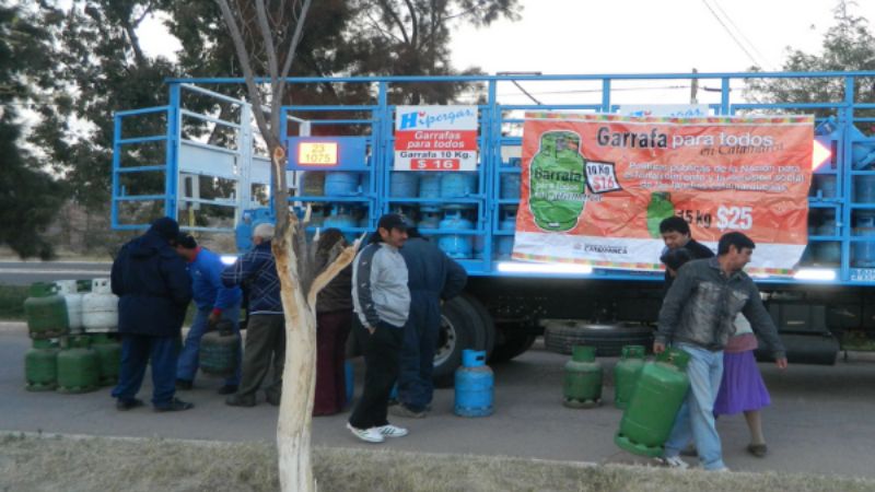 Incidentes en Chumbicha con el programa “Garrafas para todos”