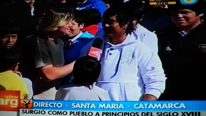 “Vivo en Argentina” emitió imágenes desde Santa María