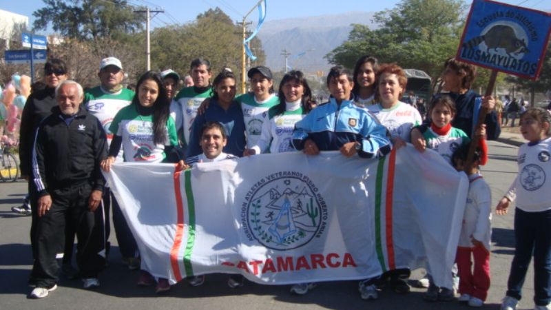 Atletas veteranos presentes en los festejos de la ciudad