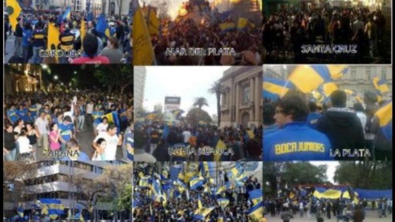 El \"Banderazo\" en apoyo a Riquelme se hizo sentir en distintas provincias del país