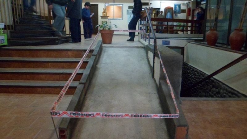 En la Legislatura, habrá una rampa para discapacitados y mayores