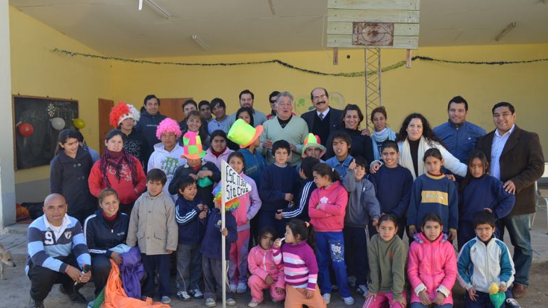 Recorren escuelas del interior de Valle Viejo, en el mes del niño