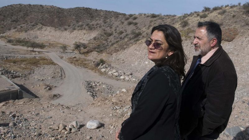 Corpacci recorrió la obra de la ruta N° 46 que une Belén con Andalgalá