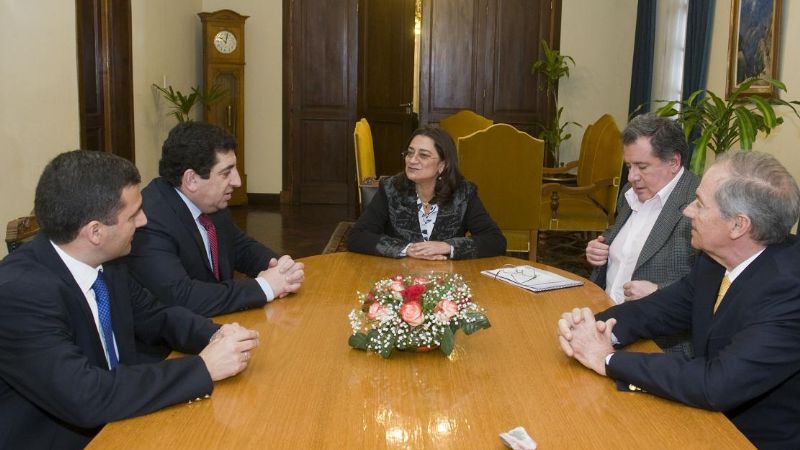 Empresarios mineros en Casa de Gobierno