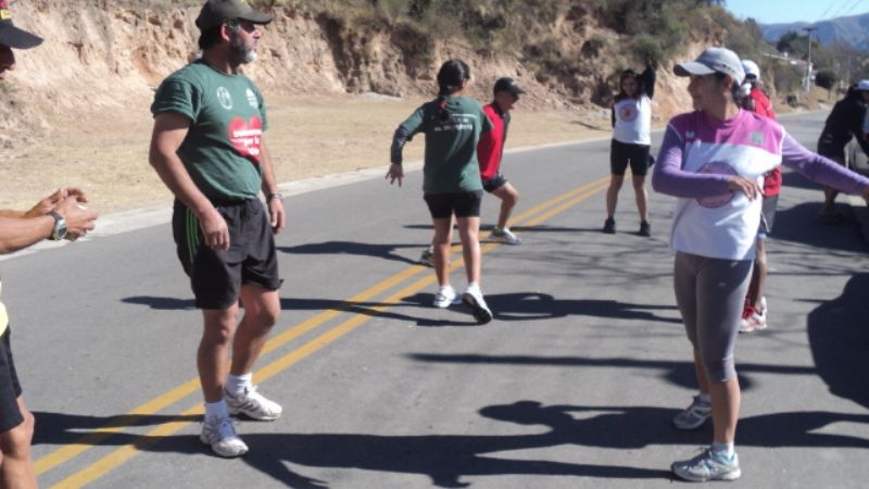Atletas camino a la Expolivo 2012