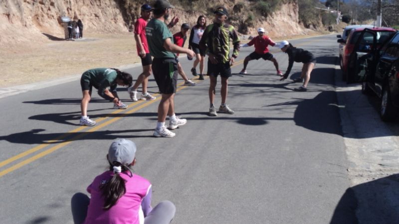 Atletas camino a la Expolivo 2012