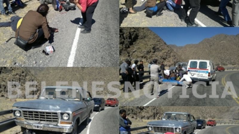 Grave accidente en la Quebrada de Belén