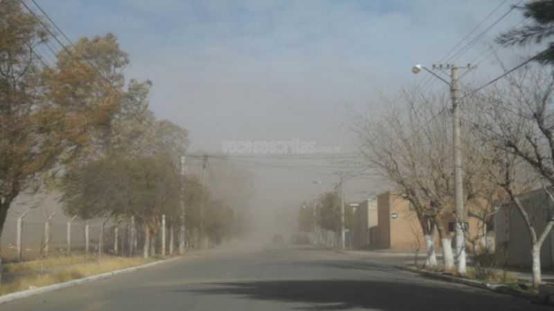 En Tinogasta hubo ráfagas de viento de hasta 60 kilómetros por hora