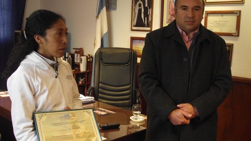 Reconocimiento para una atleta destacada