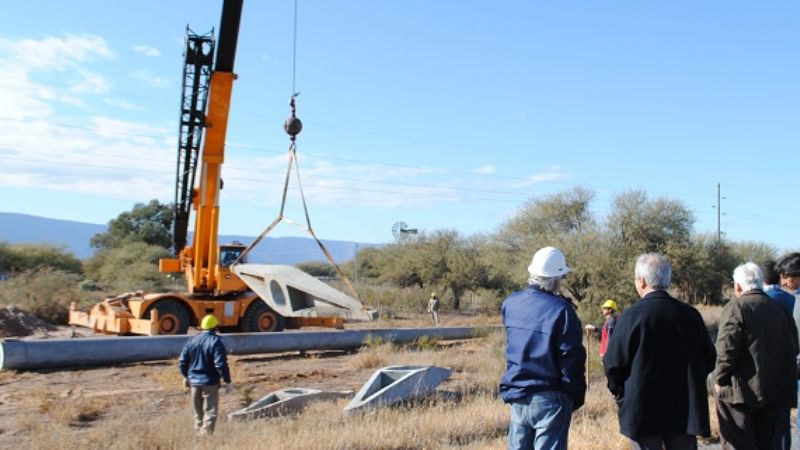 La Línea de 132 KV de San Martín a Divisaderos con el avance previsto