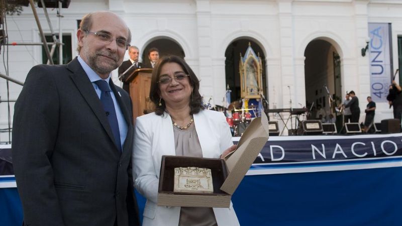 Corpacci en el acto aniversario de la UNCa