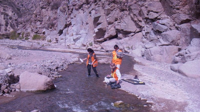 Monitoreos ambientales mineros en Andalgalá
