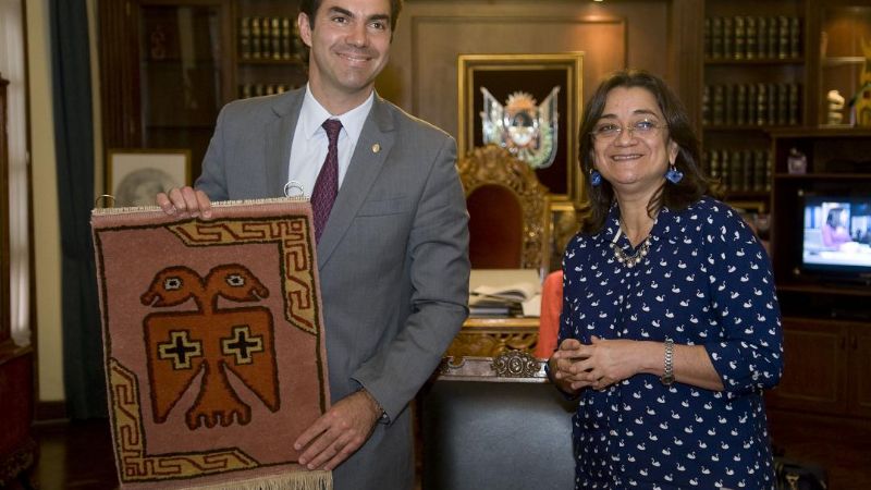 Corpacci recibió a su par de Salta, Urtubey