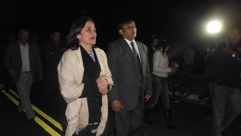 Corpacci y Andersch inauguraron obra de asfalto en Santa María