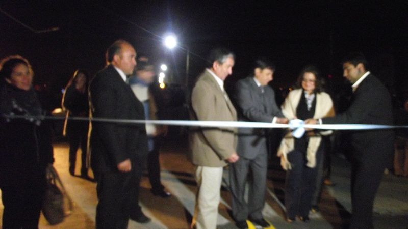 Corpacci y Andersch inauguraron obra de asfalto en Santa María
