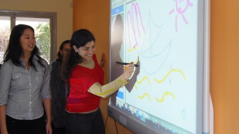 Pizarras digitales en el Colegio Quintana