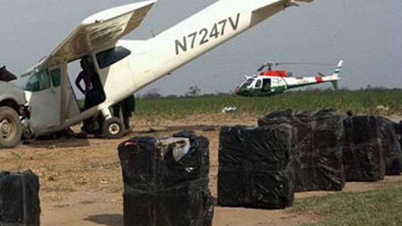 Una avioneta con 200 kilos de marihuana cayó en Santiago del Estero