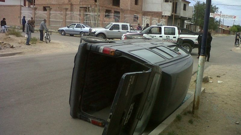 Vuelco en Santa María