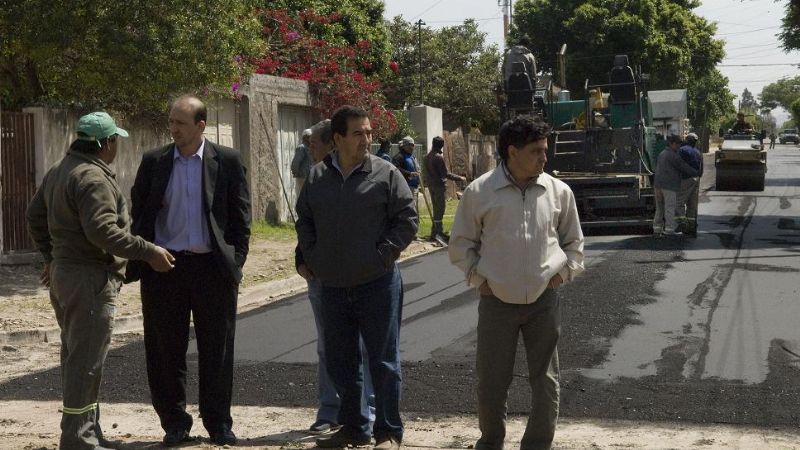 Lavatelli recorrió obras que se financian con el Fondo Sojero