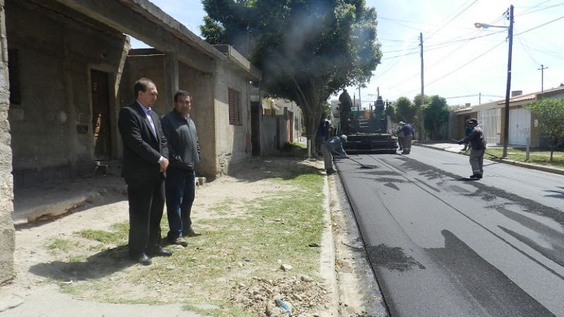 Se completó la pavimentación en Los Terebintos