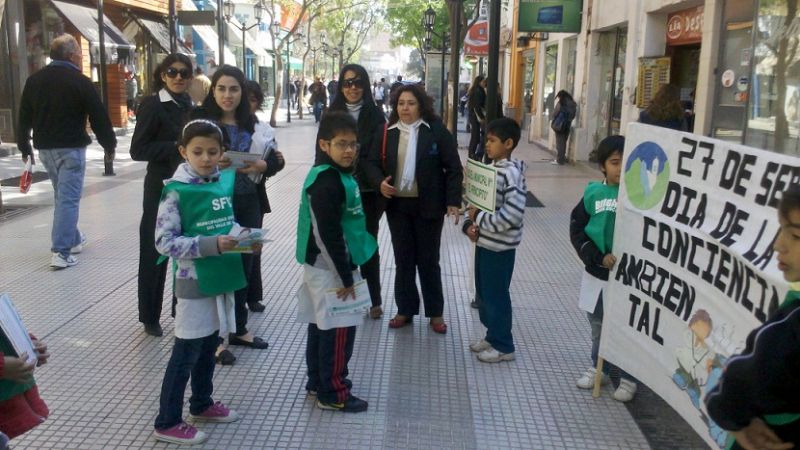 Conciencia ambiental en las calles de la ciudad