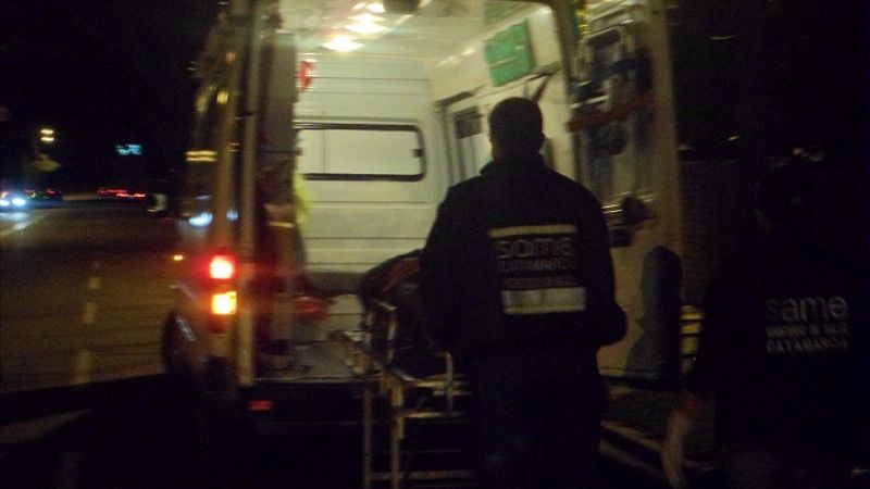 Motociclista hospitalizado tras un choque 