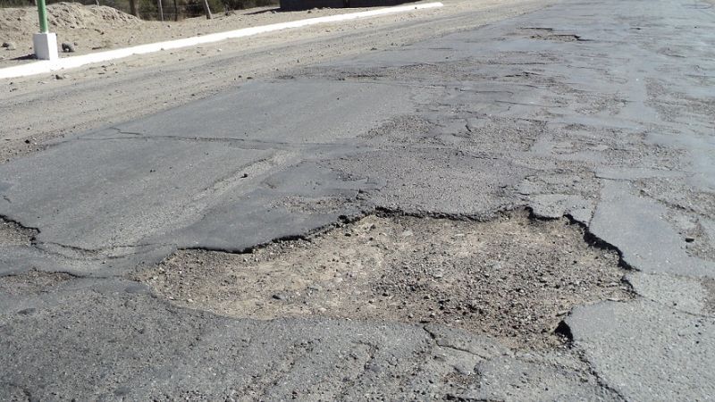 Siguen los reclamos por el bacheo en la ruta 40 en el tramo de San José