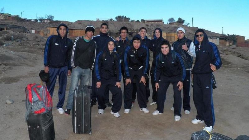 El básquetbol masculino entrenó en Vallenar