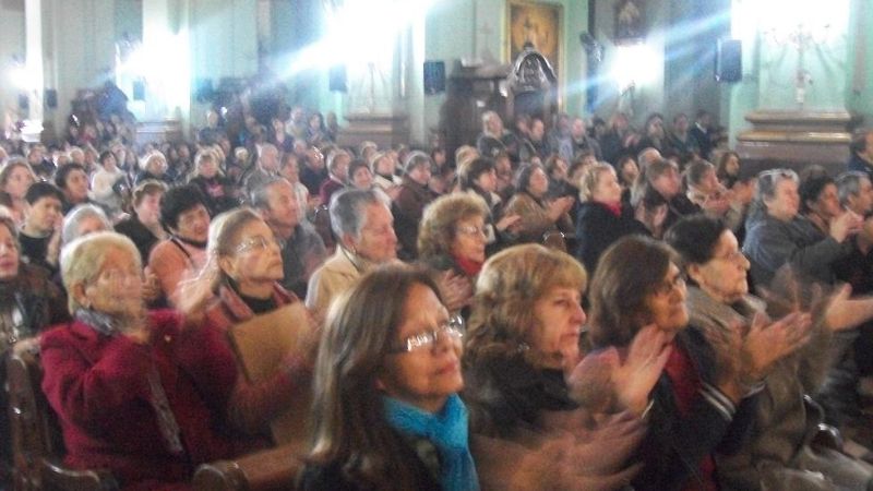Emotiva acción de gracias a la Virgen a 8 años del terremoto