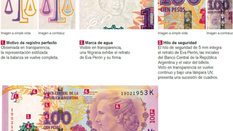 Advierten por falsos billetes de Eva Perón
