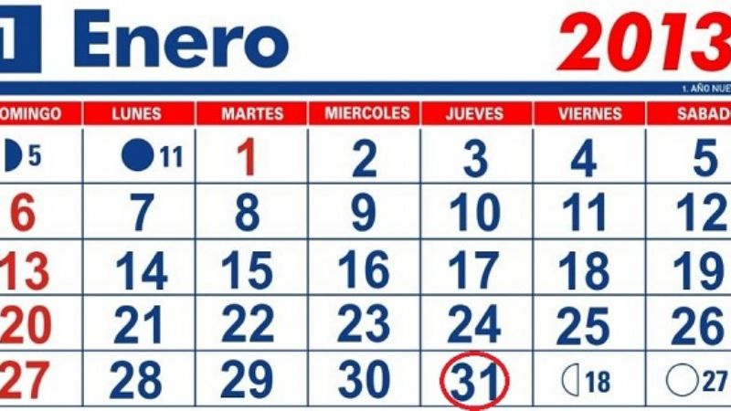Este 31 de enero será  feriado por única vez