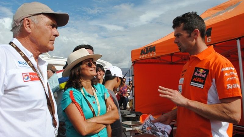 Meyer y Lucía despidieron el  paso del Dakar por Argentina    
