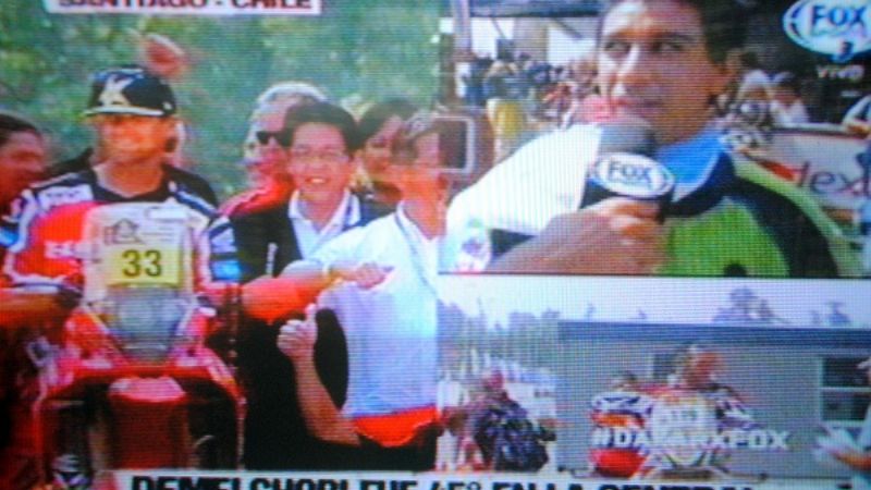 Demelchori pasó feliz por la rampa final en Santiago, Chile