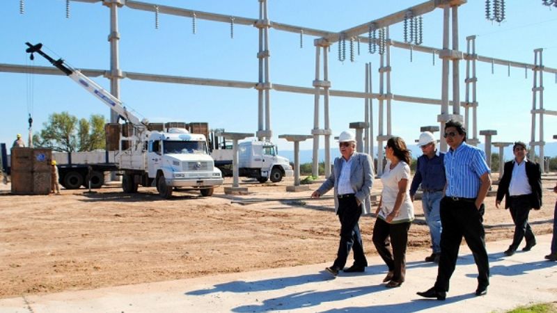 Lucía recorrió obras de gas y de electricidad                                                 