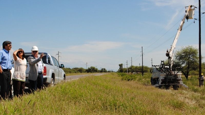 Lucía recorrió obras de gas y de electricidad                                                 