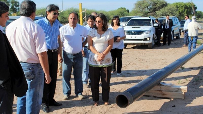 Lucía recorrió obras de gas y de electricidad                                                 