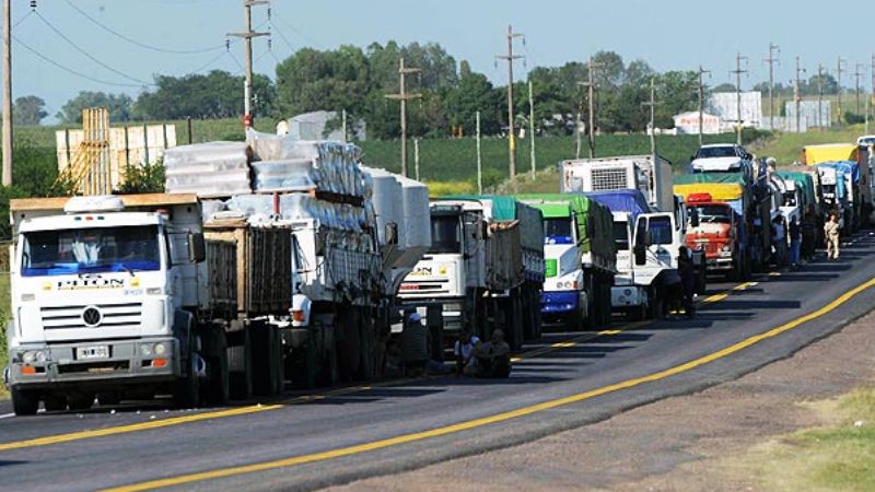 Restricción a la circulación de camiones por recambio de quincena