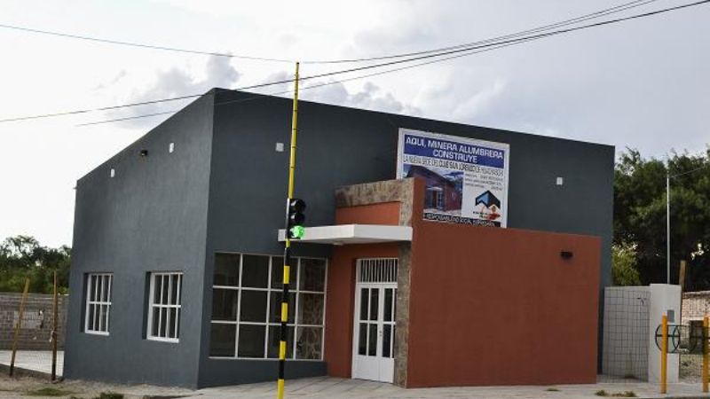Inauguraron la obra de la sede social del club San Lorenzo de Huachaschi