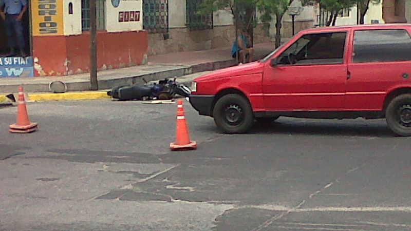 Accidente en avenida Alem