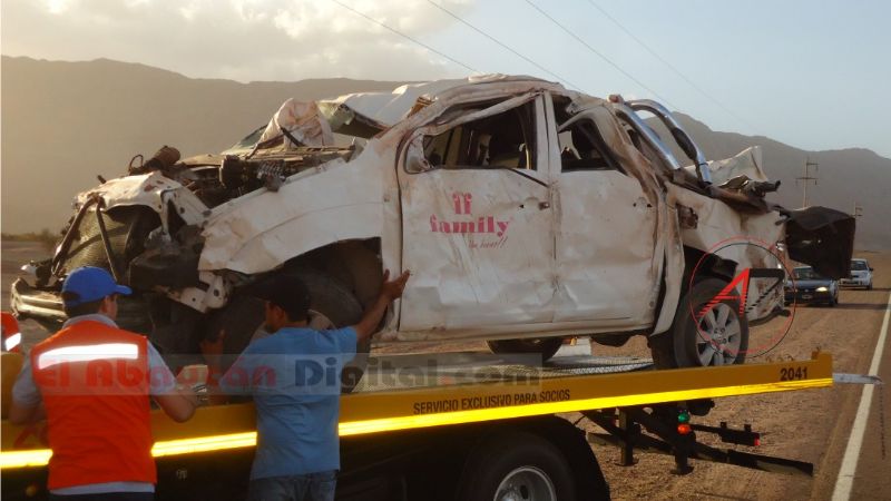 Mujer y beba de 1 año heridas en grave accidente en Fiambalá