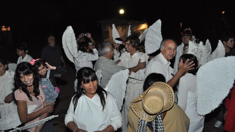 Pesebre viviente en Icaño