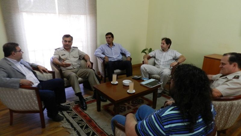 Jalil recibió al jefe de Gendarmería