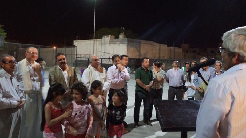 Inauguraron playón deportivo con el nombre de Pedro Avellaneda