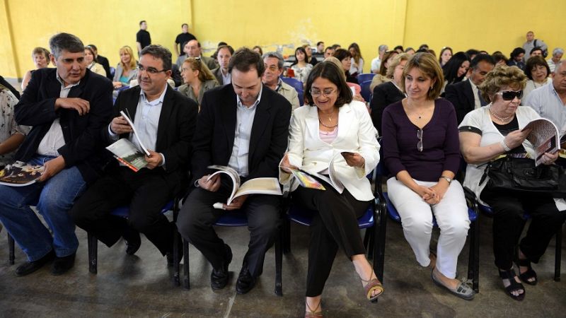 Corpacci encabezó el acto de inauguración de la 10° Feria del Libro