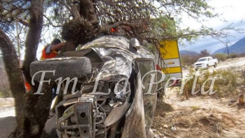 Docente volcó en Andalgalá